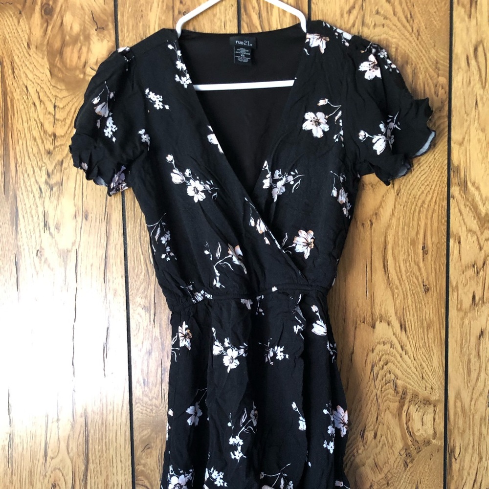 Rue 21, Black floral dress